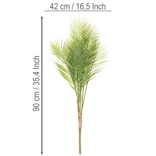 Umělá palmová ratolest, umělá rostlina do aranžmá, 90 cm | Floristik24.cz