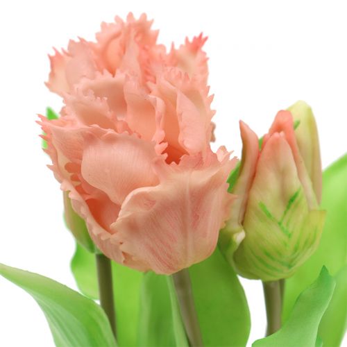 Floristik24 Papoušek tulipán Real-Touch v květináči růžový 23cm