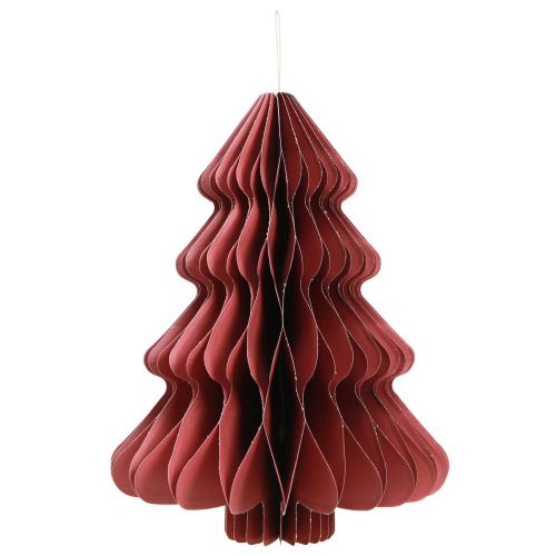 položky Papírový vánoční stromeček na zavěšení Bordeaux H40cm 2ks