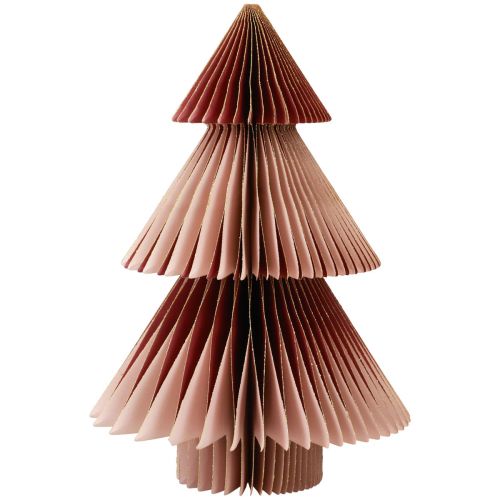 Floristik24 Papírový vánoční stromeček Papírový vánoční stromeček Bordeaux H30cm