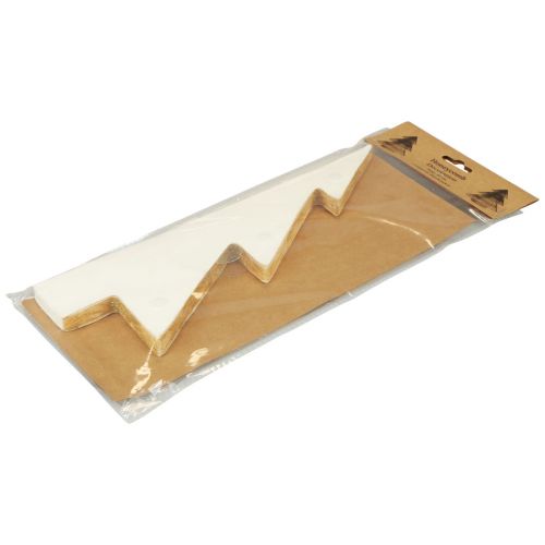 Floristik24 Papírový vánoční stromeček Papírový vánoční stromeček Bílé zlato H30cm