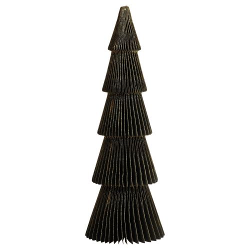 Floristik24 Papírový vánoční stromek Jedle malý černý H30cm