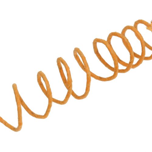 Floristik24 Papírová šňůra omotaná drátem Ø0,8mm 22m Oranžová