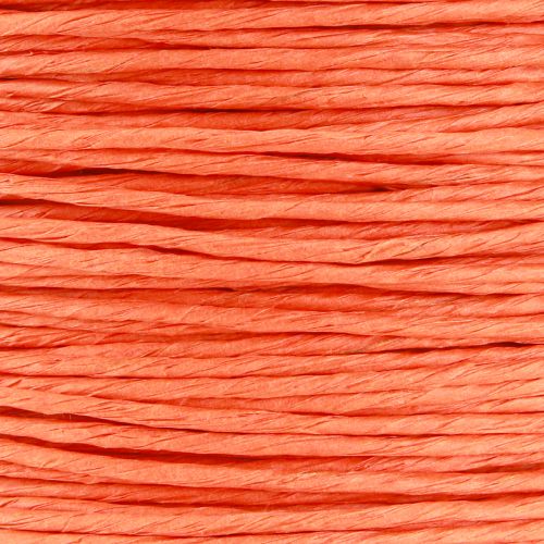 položky Papírová šňůra ovinutá drátem Ø2mm 100m oranžová