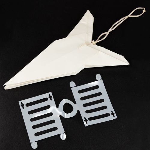 položky Papírová hvězda, krémově bílá, velká závěsná hvězda, 60 cm