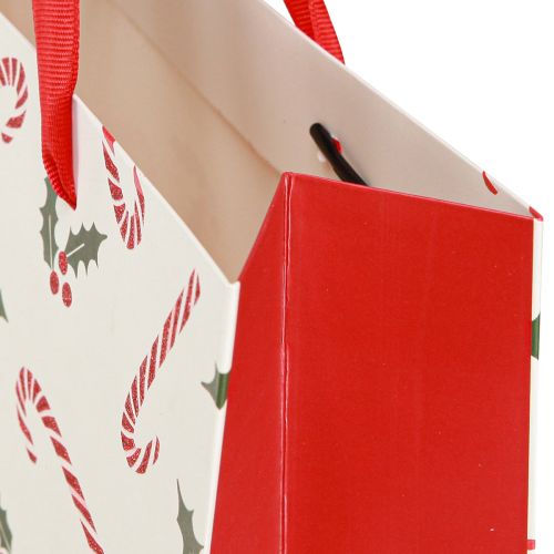 položky Papírová taška dárková taška candy canes 26×10×32cm 2ks