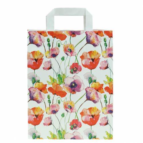Floristik24 Papírový sáček mák 22cm x 10cm x 28cm 25ks