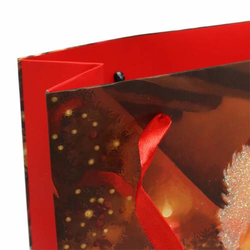položky Sada dárkových tašek Vánoční motiv Santa Red 20cm × 30cm × 8cm