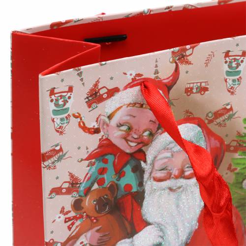 Floristik24 Dárková taška papírová taška "Santa Claus" V24cm
