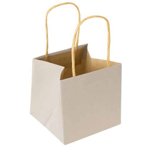 položky Papírové sáčky s hvězdou a uchem šedý sortiment 10,5×10,5cm 9ks