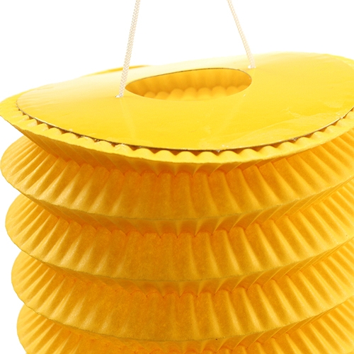 Floristik24 Vlak Lucerna žlutá Ø10cm V13cm 8ks