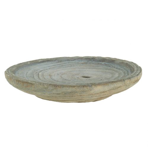 Floristik24 Dekorativní talíř Paulownia dřevo Ø22cm