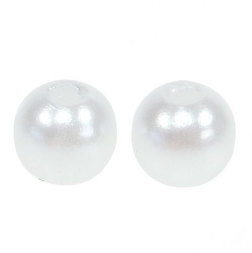 Floristik24 Perly bílé Ø6mm 200g