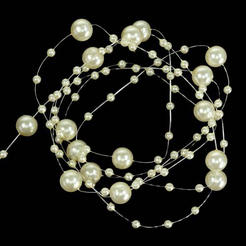 Perlový náhrdelník Champagne Ø3 - 8mm L3m