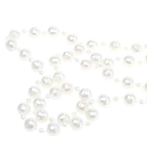 položky Perlový náhrdelník bílý 7m