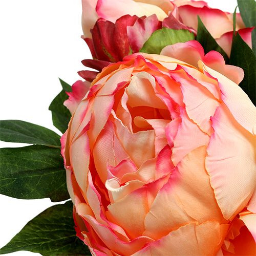 Floristik24 Pivoňková kytice broskvová 30cm
