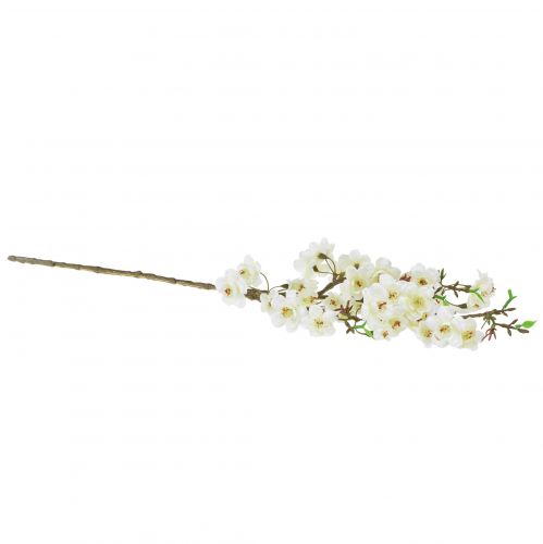 položky Větev květu broskvoně umělá krémová pružina 69cm