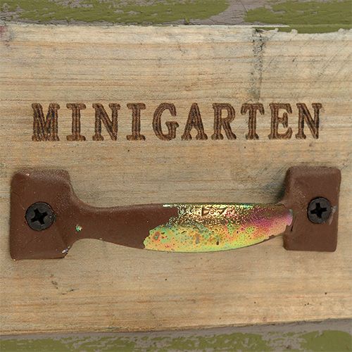 Floristik24 Dřevěná zásuvka na rostliny 11,5 cm x 11 cm