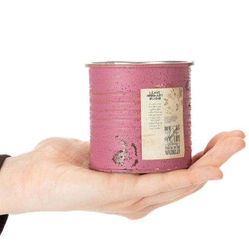 položky Květináč, dekorativní květináč, kulatý, fialový, kov, vintage dekorace, Ø8cm, V7,5cm