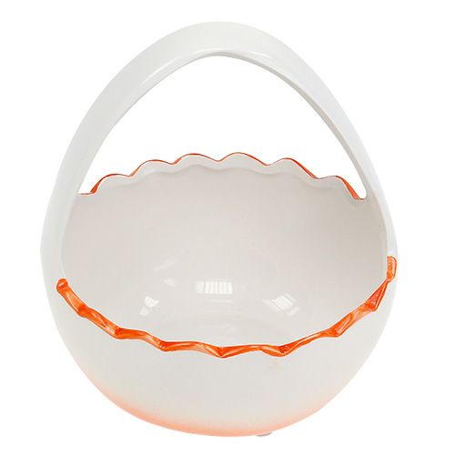Floristik24 Planti bílá, oranžová Ø12,5cm