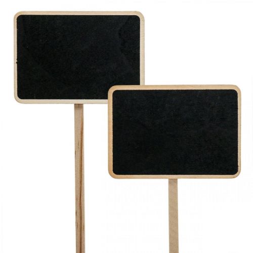 položky Hmoždinky dřevěné zásuvné cedule mini křídová tabule 8,5×6cm 6ks