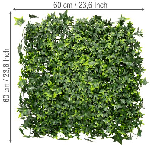 Umělá břečťanová rohož 60x60 cm zelená na dekoraci na zeď | Floristik24.cz