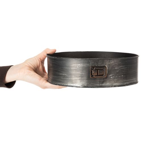 položky Květináč, dekorativní pekáč, odnímatelná forma na sázení, kovová dekorace Ø24cm V7,5cm