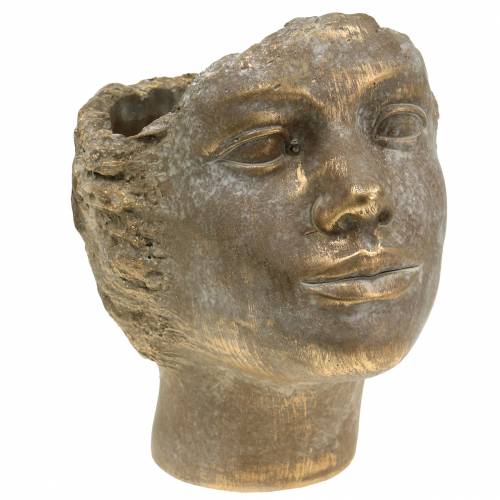 Floristik24 Hlava květináče poprsí zlaté V24cm