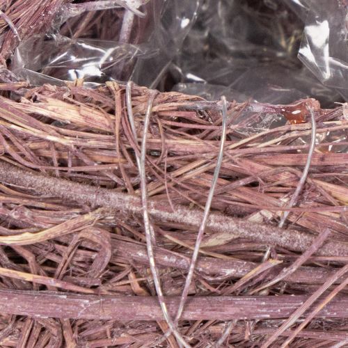 Miska ve tvaru srdce s větvičkami a fóliovou vložkou pro květinové aranžmá, 14 cm, 2 kusy | Floristik24.cz