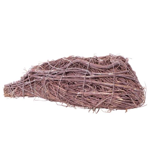 Dekorativní srdce z větviček s výsadbovou fólií, 20 cm, 2 kusy | Floristik24.cz