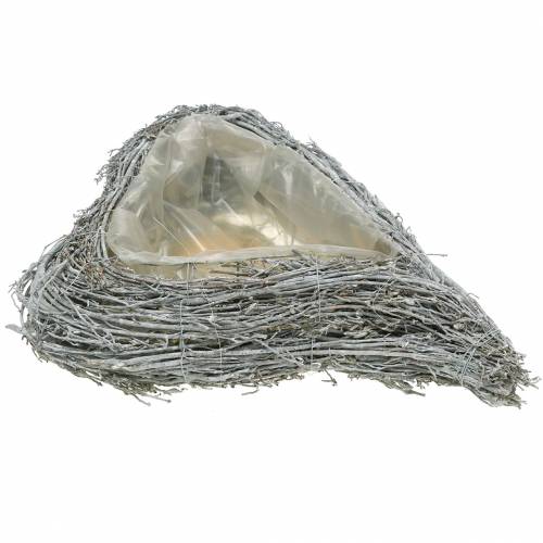 Floristik24 Větve srdíčka rostlin umyté na bílo 60cm x 42cm