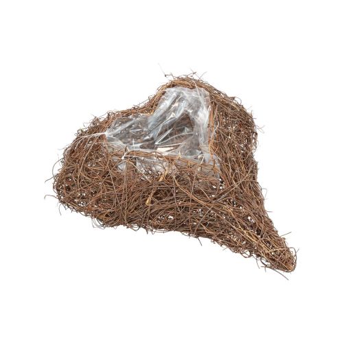 Floristik24 Rostlinné srdce réva srdce miska na rostlinu Salim přírodní 21×20,5×6cm