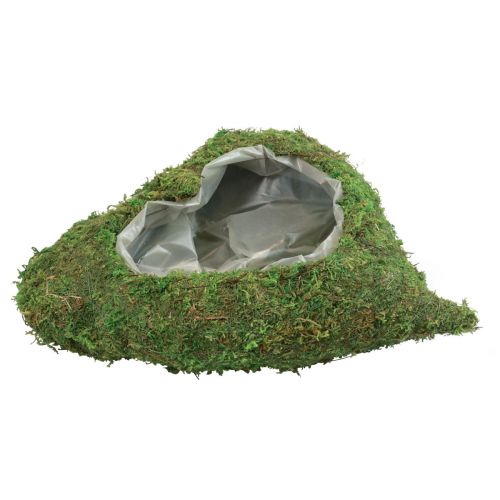 Floristik24 Rostlinné srdce mechově zelená miska na rostliny srdce 26×30×8cm