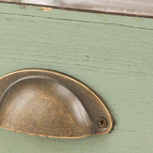 položky Dřevěný truhlík na rostliny dekorace zásuvek 22/18cm sada 2 kusů