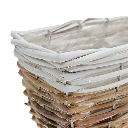 Floristik24 Truhlík na rostliny 31x13cm bílá-příroda