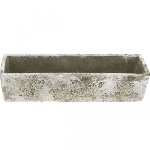 Floristik24 Květináč betonový starožitný vzhled obdélníkový květináč 30×8×7cm