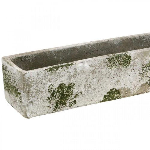 Floristik24 Květináč betonový starožitný vzhled Obdélníkový truhlík na květiny 40×8×7cm