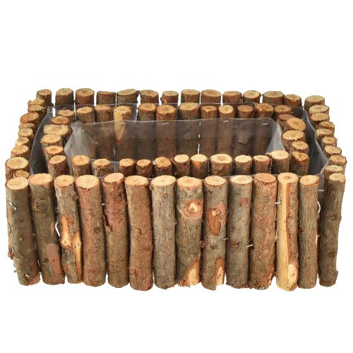 Floristik24 Dřevěný truhlík na bylinky bříza L23/28cm sada 2 ks