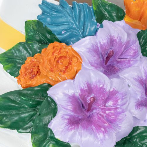 položky Váza s květinami, žena v klobouku, dekorace do květináče, pro vnitřní i venkovní použití, 20 cm