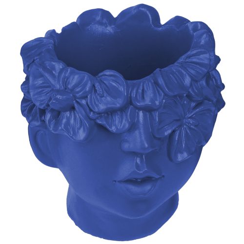 položky Plant Head Polyresin Bust Planter Blue 13,5×13×14cm