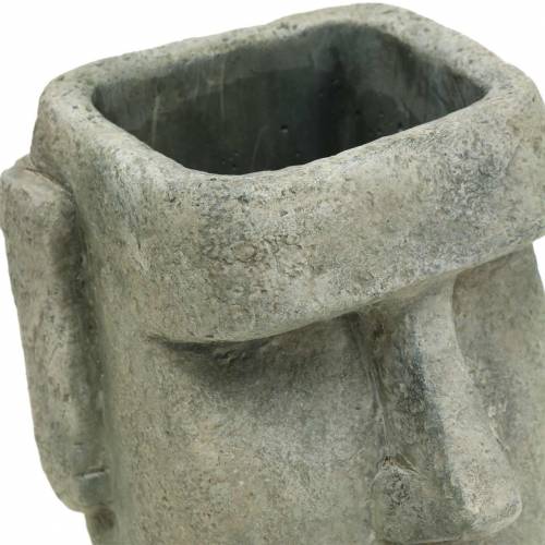 Floristik24 Hlava rostliny Moai busta šedá H28cm