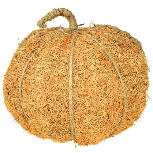 položky Rostlinný košík dýně s fólií podzimní dekorace oranžová Ø18cm V15cm
