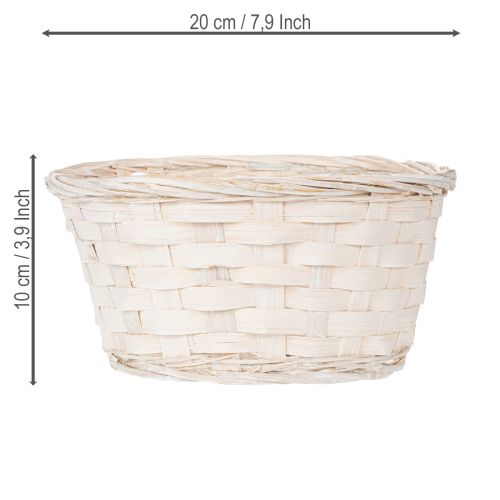 položky Proutěný košík pro všestranný interiérový design, 20 cm, 8 kusů