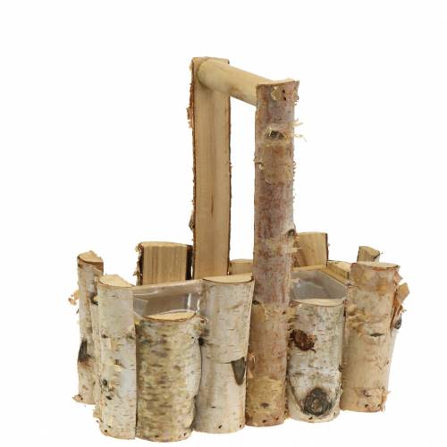 Koš na výsadbu březových větví s rukojetí 24x14,5cm V25,5cm