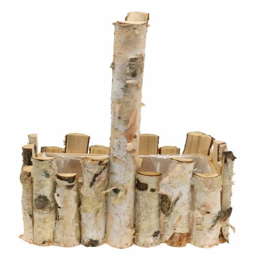 Floristik24 Košík na rostliny březové větve 29x17cm V30cm