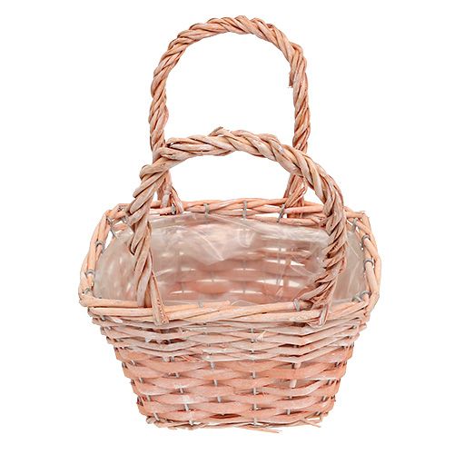 Floristik24 Košík na rostliny oranžový 20cm x 14cm H13cm