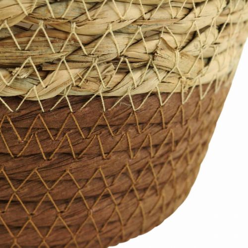 Floristik24 Košík na rostliny květináč košík z mořské trávy deco přírodní Ø19cm V16cm