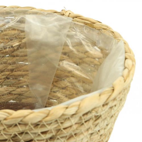 Floristik24 Košík na rostliny květináč košík z mořské trávy deco přírodní Ø19cm V16cm