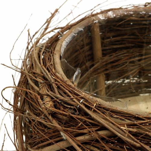 Floristik24 Košík na rostliny vinná réva a větvičky přírodní Ø37 / 28cm, sada 2 ks