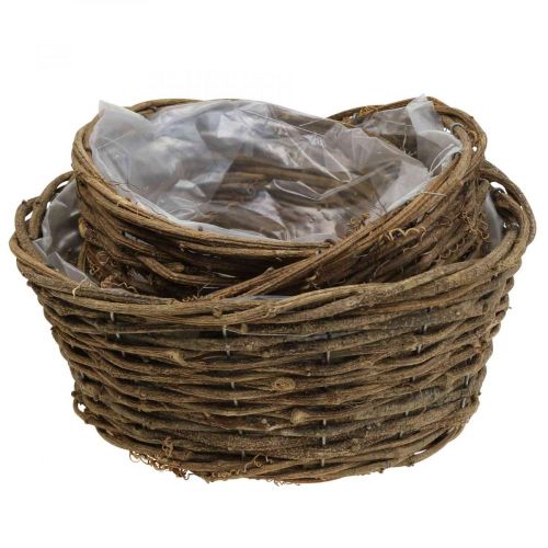 Floristik24 Koš na rostliny květináč rustikální liány Ø20/25/28cm sada 3 ks